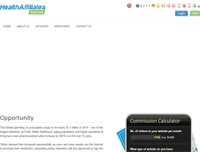 Tablet Screenshot of healthaffiliatesnetwork.com